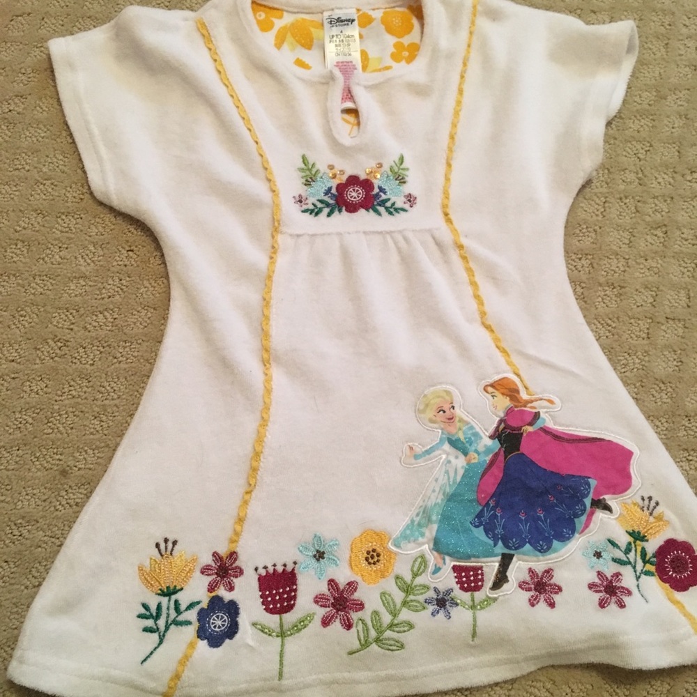 Frozen terrycloth coverup